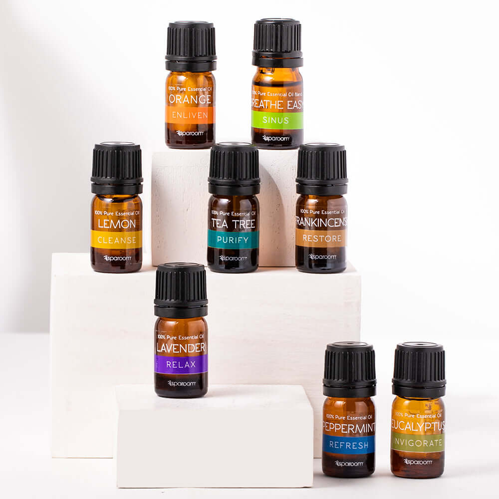 SIPA 100% Pure Aromatherapy Essential Oils Set (8 Pcs), Essential