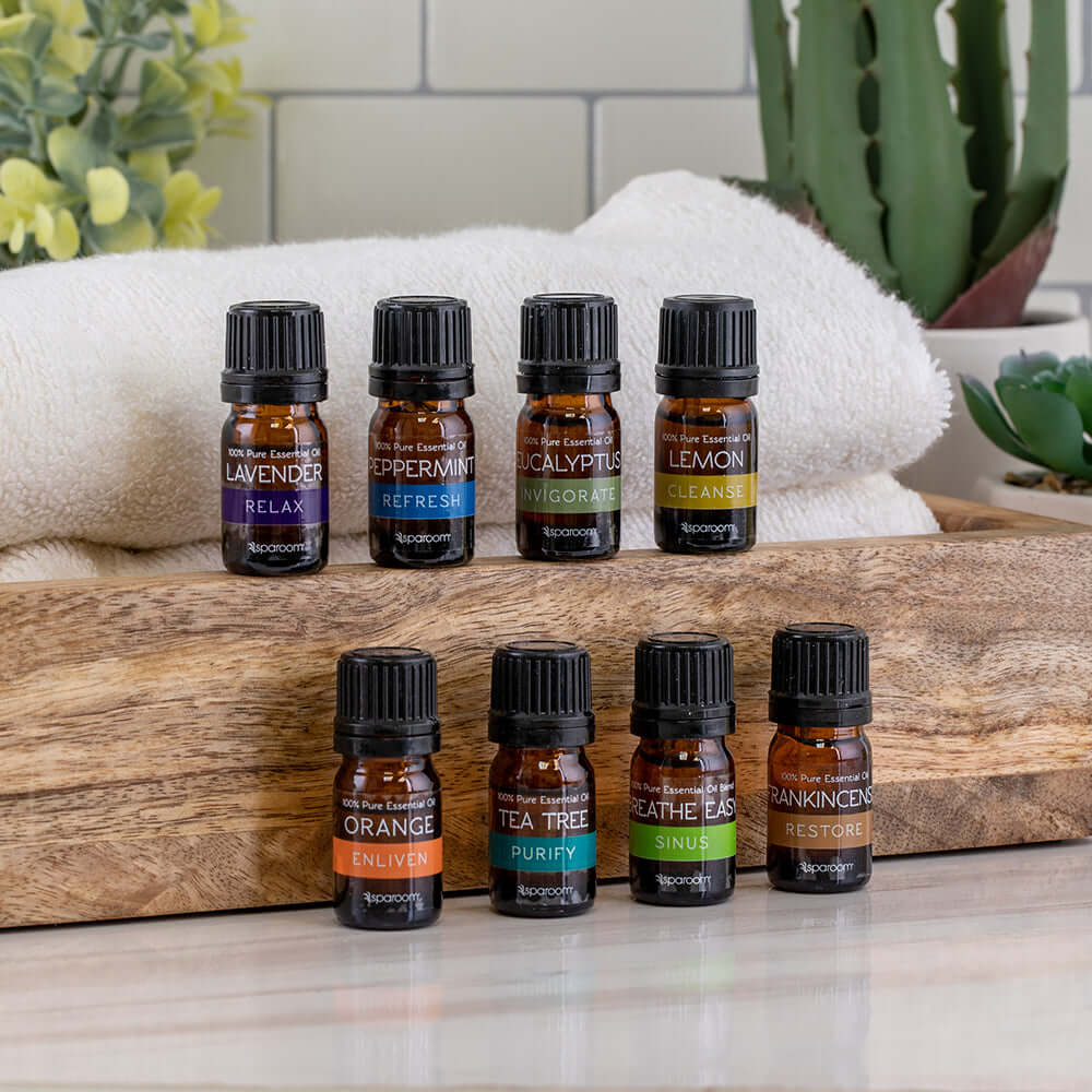 Pure Essentials 100% Pure Essential Oil Kit - 5mL - 8 Pack | Sparoom