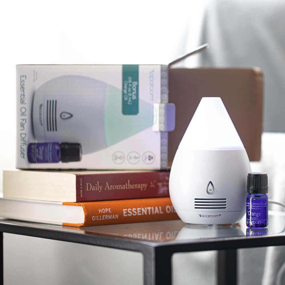 Mini Scentifier White Essential Oil Diffuser + Orange Essential Oil ...